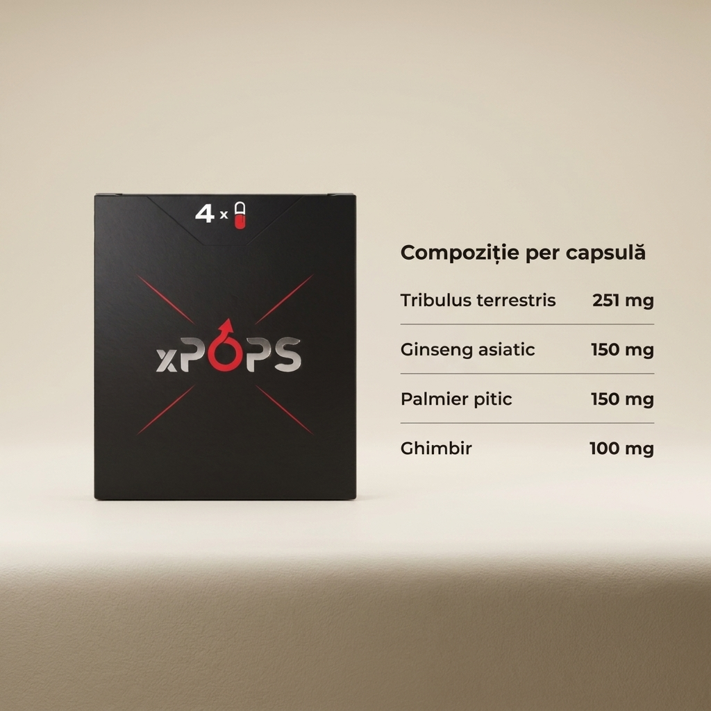xPops — Formulă naturală pentru vigoare masculină